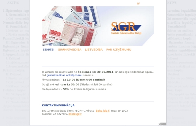 SGR, grāmatvedības birojs, SIA
